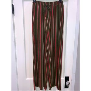 Accordion Style Wide Leg Pants